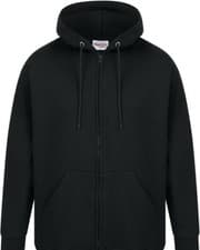 Image of Absolute Apparel Quality Zip Hoodie Black Adult (Unisex) XL Chest 44-46