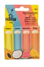 Image of Dr Paw Paw Original Tropical Balm 4x4g Original Coconut Watermelon Mango
