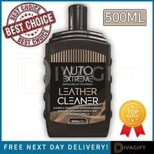 Image of LEATHER CLEANER LIQUID CONDITIONER NON DRIP REMOVES GRIME NEW 500ML AUTO EXTREME