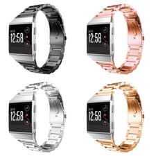 Image of StrapsCo Stainless Steel Link Band Replacement Strap for Fitbit Ionic