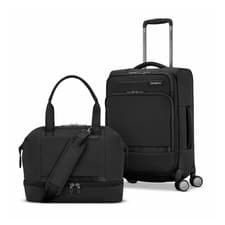Image of Samsonite Apex XLT 2-Piece Softside Luggage Set Black Cabin Spinner