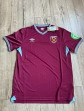 Image of West Ham Utd Home Shirt Brand New 25/26 Large Adult Official Product Unsponsored