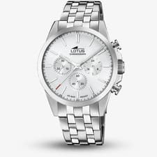 Image of Lotus Mens Silver Chronograph Watch L18989/1