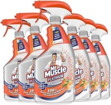 Image of Mr Muscle Bathroom Cleaner, Platinum Anti-Bac Bathroom Spray,Mandarin 750ml