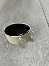 Image of LINKS OF LONDON SIGNATURE LINKS STERLING SILVER HOOP EARRINGS VERY RARE