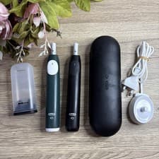 Image of Oral-B iO Series 2 Electric Toothbrush - Duo - Night Black & Olive READ PLEASE.