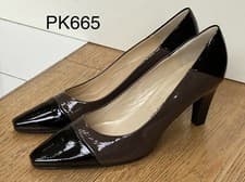 Image of Peter Kaiser TONIKA Elegant Soft Two-tone Patent Heel Court Shoe * NOW REDUCED!*