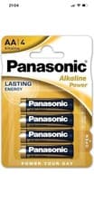 Image of 4x New Panasonic AA Alkaline High Power Batteries LR6 1.5V AM3 MN1500