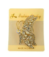Image of Elegant Silk Scarf Brooches Saftey Clip Assorted choice Crystal Ladies Jewl (05