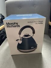 Image of Morphy Richards Venture Retro Pyramid 1.5L 3KW Kettle in Basalt RRP £59.99