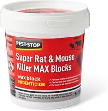 Image of Pest-Stop Super Rat & Mouse Killer MAX Wax Blocks | Effective Bait for Mice 