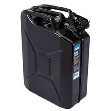 Image of Draper 20L Robust Steel Fuel Can For Transporting Flammable Liquids - Black