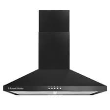 Image of Russell Hobbs 60cm Chimney Cooker Hood - Black RH60SCH03A1B