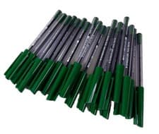 Image of Staedtler Pens Stick 430 Green Ink Medium Tip Ballpoint Pens Handwriting x 20