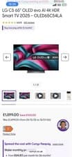 Image of LG C5 65" OLED evo AI 4K HDR Smart TV 2025 - OLED65C54LA RRP £1600 