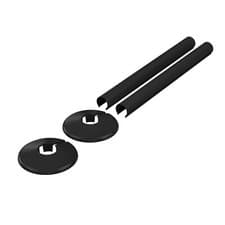 Image of Clip-on Radiator Pipe Covers & Collars 15mm - 2 Pack - Multiple Finishes
