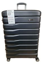 Image of IT Luggage Gravitate 8 Wheel Hard Case 79cm Large Expandable Suitcase Black TSA