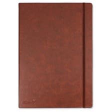 Image of Silvine A4 Executive Soft-Feel Ruled with Marker Ribbon Notebook Tan (198TN) 