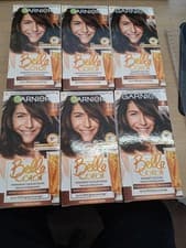 Image of Garnier Belle Colour Dye 4 Natural Dark Brown Permanent Hair X6 JUST £40.49