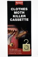 Image of Rentokil Clothing Moth Killer Cassette - Pack Of 2 Fast Delivery