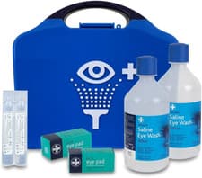 Image of First Aid Eye Wash Kit - 2 X 500Ml Reliwash Eyewash Bottles with Mirror - 2 X 20