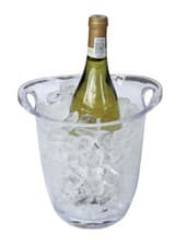 Image of 12 x Plastic Acrylic Ice Bucket Wine Drinks Pail Cooler inc vat CR042