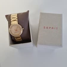 Image of Esprit Ladies Sparkly Steel Wrist Watch Ladies Gift Set New Defect ES107642003