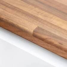 Image of Walnut Block Laminate Worktop, Semi Gloss Finish - 3m, 4m Lengths, 38mm Thick