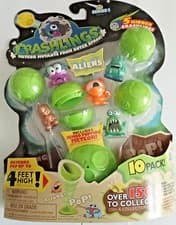 Image of Crashlings, Series 1 Mini Figures, Aliens - 10 Pack - Green