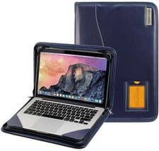Image of Broonel Blue Leather Contour Case For Dell XPS 15 9500 15.6" Laptop