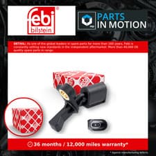 Image of ABS Sensor Rear Left 23806 Febi Wheel Speed WHT003863 6Q0927807A 6Q0927807B New