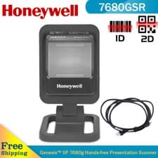 Image of Honeywell Genesis XP 7680G Hands-Free USB 1D 2D QR Image Barcode Scanner Reader