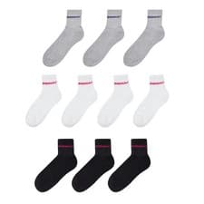 Image of Donnay Kids 10 Pack Quarter Socks Junior Cotton