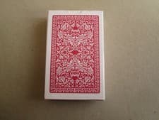 Image of John Waddington's Red Backed Bridge Plastic Coated Playing Cards New Deck Boxed