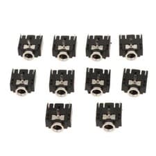 Image of 10Pieces 3Pin 3.5mm Female Audio Headphone Jack Socket Dual Channel