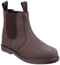 Image of Kids Cotswold Camberwell Brown Leather Lightweight Chelsea Dealer Boots Shoes