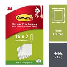 Image of 3M Command Picture Hanging Strips Various Sizes Hold Strength & Pack Sizes