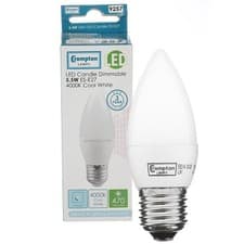 Image of Led Bulb Dimmable 5.5W Candle Thermal Light Big Screw Type 4000K Es-E27 Crompton