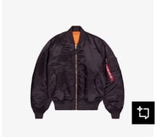 Image of Alpha Industries Unisex Heritage MA1 Bomber Jacket Plum Medium