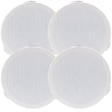 Image of 2x PAIR 4" Mini Low Profile Ceiling Speaker 8 OHM 2 Way Compact Mount Slim Line