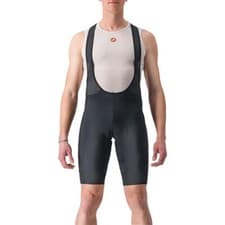 Image of Castelli Entrata 2 Mens Bib Shorts Black Cycling Reflective Bike Ride Bibshorts