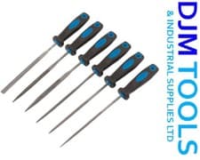 Image of Draper 83480 150mm Soft Grip Needle File 6 Piece Set