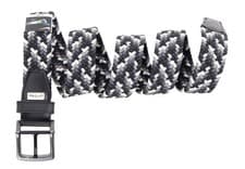 Image of Nike Golf Multi-Weave Stretch Woven Belt Black/Grey/Dust Multi Large