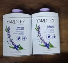 Image of 2x Yardley London Perfumed Talc 200g Smooth Texture Vegan FREE P&P