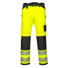 Image of Portwest PW3 Hi-Vis Women's Stretch Work Trousers with Kneepads and Pockets