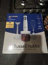 Image of Russell Hobbs Go Create 3 in 1 Electric Hand Blender, 600W, White, 27560