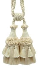 Image of DECOPRO Tassel Tieback, Style# TBEMP62, Color# W13 - Cream Ivory [Set of 10]