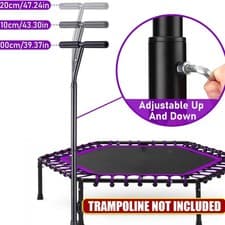 Image of Trampoline Handle Bar Fitness Equipment Attachment for Play Yard Workout