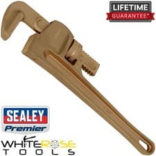 Image of Sealey Pipe Wrench 350mm Non-Sparking Premier
