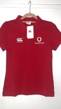 Image of Canterbury Women's Polo Shirt Size 10, Red, BNWT